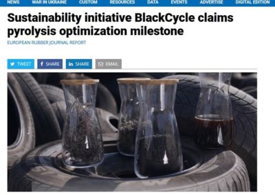 BlackCycle project claims ‘pyrolysis optimisation’ milestone – July 2022